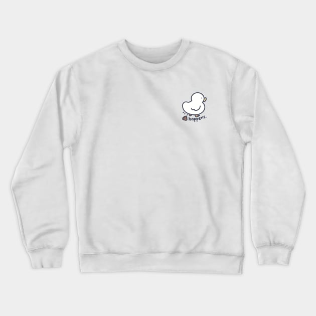 Sht Happens (Corner Position) Crewneck Sweatshirt by Meil Can